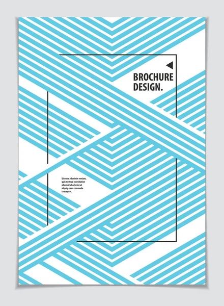 Brochure Design Template Design Minimale Sfondo Geometrico Moderno Del Vettore — Vettoriale Stock