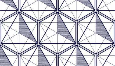 Seamless modeli 3d geometrik çizgiler soyut