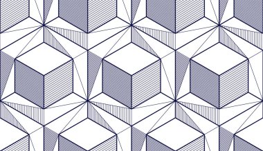 Geometrik küpleri soyut seamless modeli