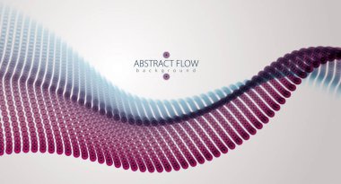 3D parçacıklar dizi dalga mesh, akan ses