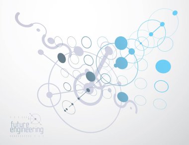 Fütüristik soyut teknolojik altyapı, makine mühendisliği duvar kağıdı