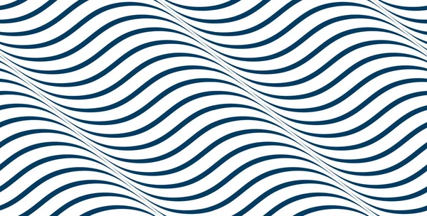 Patrón Inconsútil Las Olas Líneas Curva Líquida Agua Fondo Infinito — Vector de stock