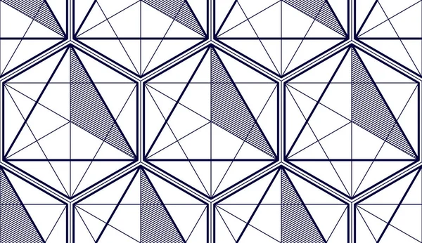 幾何学線を のシームレスなパターンを抽象化します — ストックベクタ