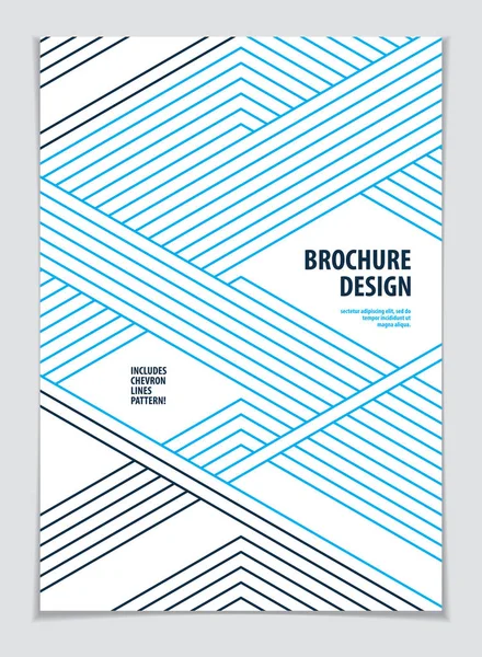 Futuristische Minimale Brochure Sjabloon Vector — Stockvector