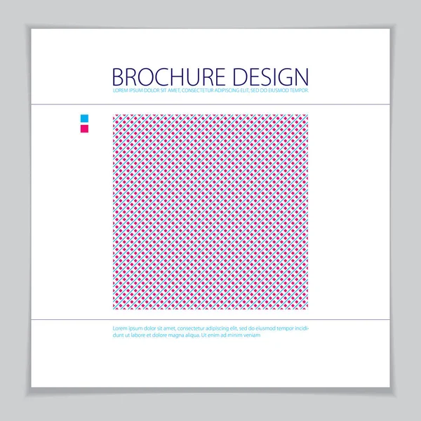 Brochure Design Template Design Minimale — Vettoriale Stock