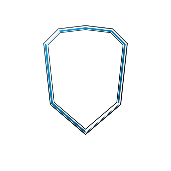 Blank Heraldic Frame Copy Space Vector Emblem — Stock Vector