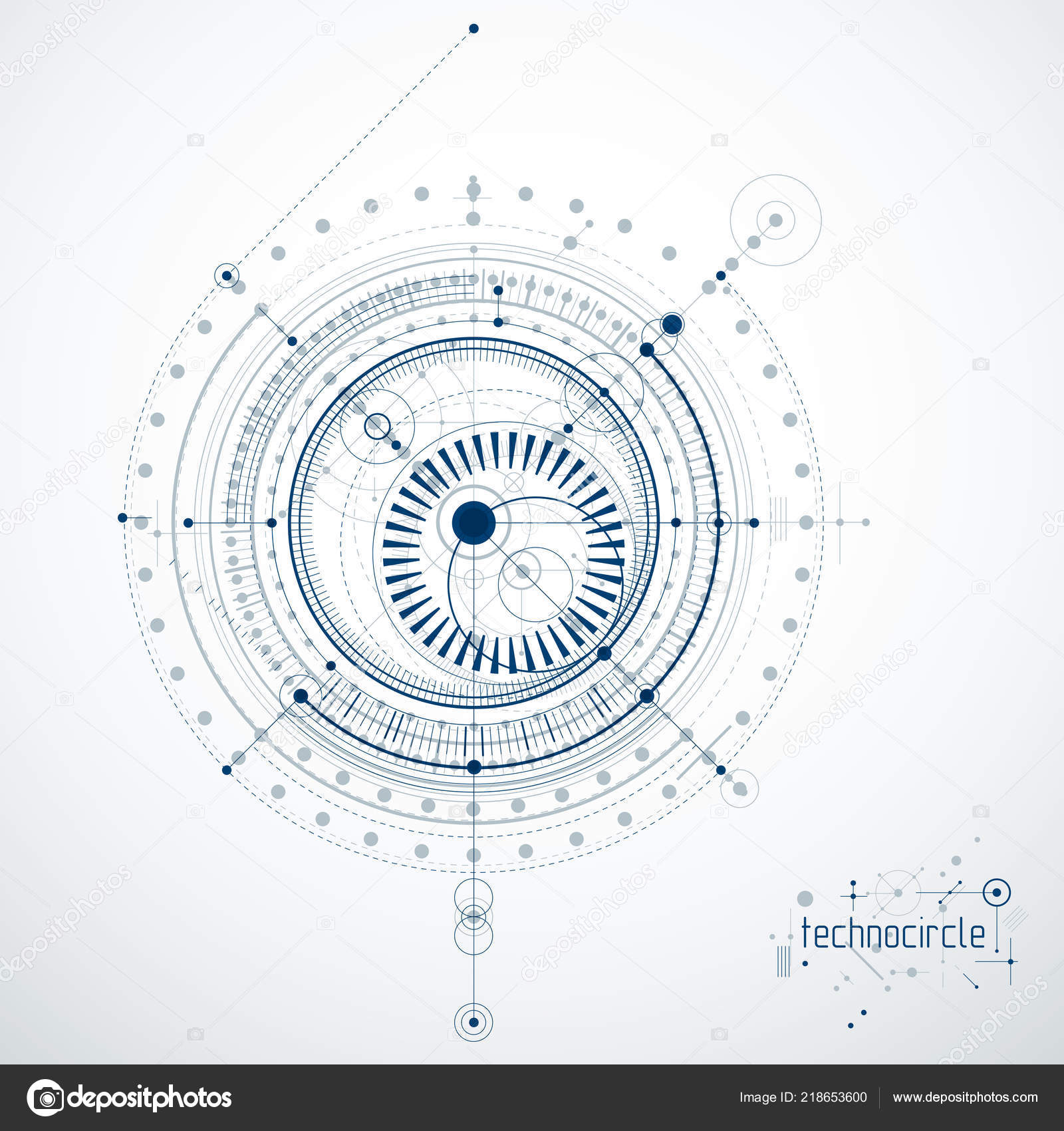 Mechanical Engineering Technology Abstract Background Stock Vector ...