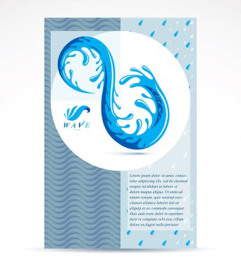 Özet akışı sıvı vektör arka plan