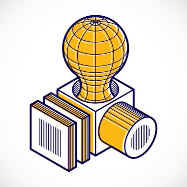 soyut vektör boyutlu küp şekli. 