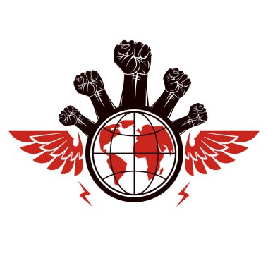 Sosyal devrim renkli poster