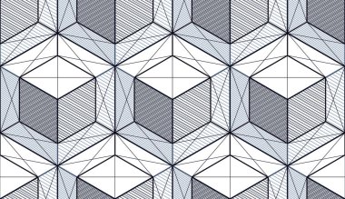 Geometrik küpleri soyut seamless modeli