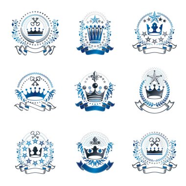 Hanedan vektör tasarım öğeleri koleksiyonu