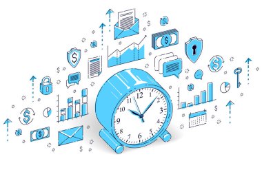 Tablo çalar saat beyaz arka plan üzerinde izole