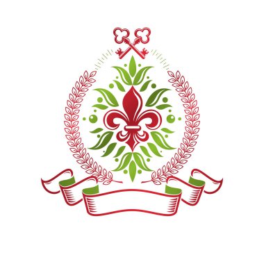 Hanedan vektör tasarım öğesi, retro tarzı etiket