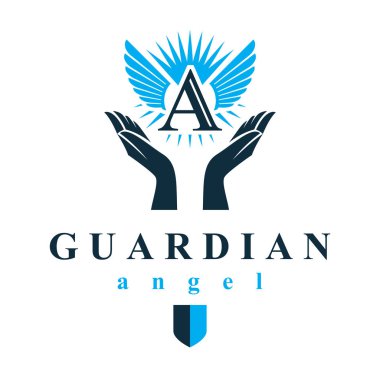 Kateksis organizasyonlarında kullanılmak üzere Başmelek vektör kavramsal sembolü.