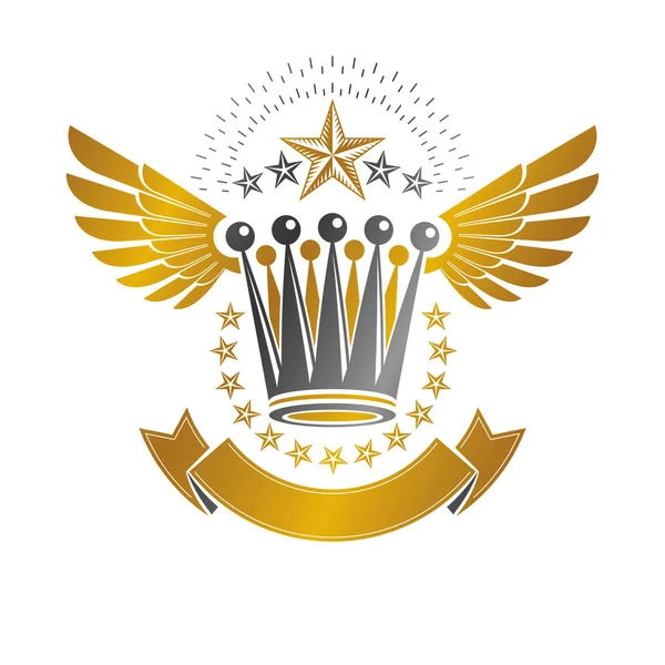 Wappen Vintage Logo Isoliert Auf Weißem Hintergrund — Stockvektor