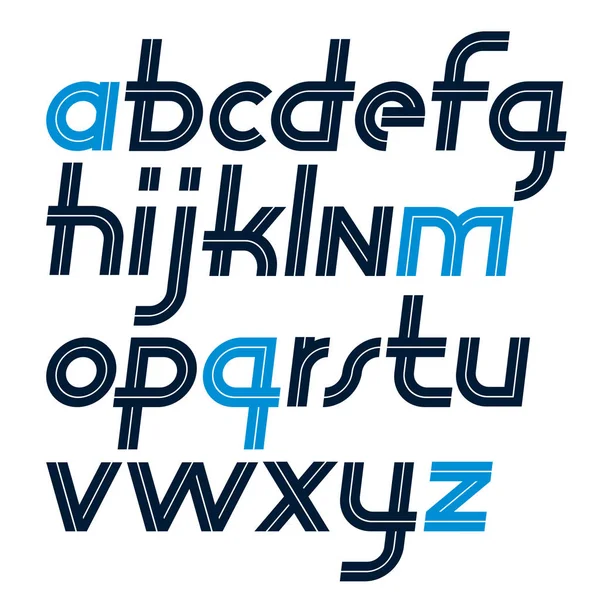 一套时尚的矢量大写英文字母字母 — 图库矢量图片
