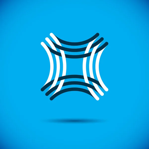 Soyut Geometrik Şekil Olarak Yenilik Logo Kullanmak Için Iyi — Stok Vektör
