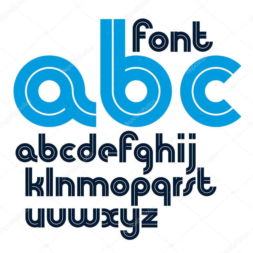 Set of vector alphabet letters 
