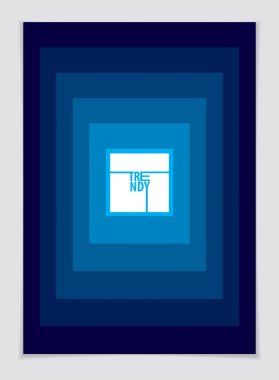 Soyut Modern vektör en az şablonu el ilanı. Vektör geometrik arka plan.