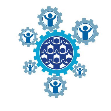 Kişi başı toplum etkileşimi logo yaratıcı, benzersiz vektör simge farklı kutsal kişilerin resmi ile düzenlendi. Sistem ve sosyal matris oturum açın. Kişi ve toplum etkileşim ile her diğer. 