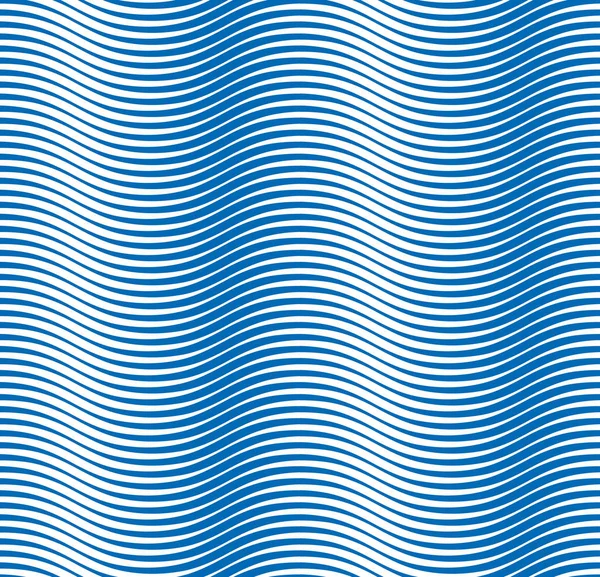 Vodní Vlny Bezešvé Vzor Vektorové Křivky Čáry Abstraktní Opakovat Dlaždice — Stockový vektor