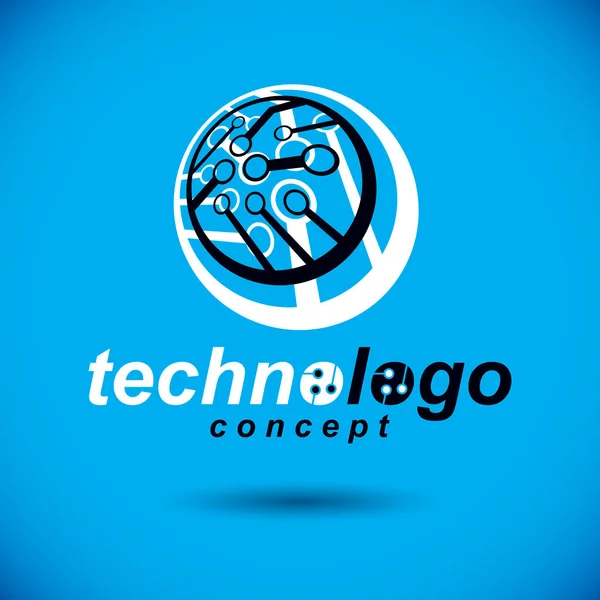 Logo Techno Ilustración Vectorial — Vector de stock