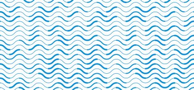 Dalgalı çizgiler düzenli olarak sonsuz arka plan, vektör soyut dikişsiz desen, teknik dijital stil mavi ritmik dalgalar.