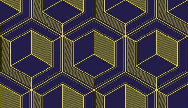 3d geometrik çizgiler seamless modeli, vektör arka plan soyut. Çizim için sonsuz şekilde mühendislik teknolojisi stili.