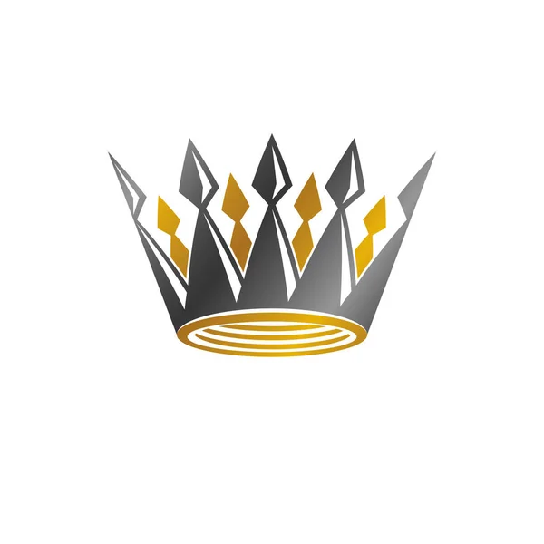 Ilustração Vetorial Imperial Crown Logotipo Vintage Heráldico Logotipo Antigo Isolado — Vetor de Stock