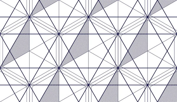 Geométrica Linhas Abstrato Sem Costura Padrão Fundo Vetorial Tecnologia Estilo —  Vetores de Stock