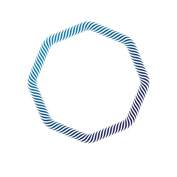 Cadre Circulaire Vectoriel Art Victorien Avec Espace Copie Vierge Créé — Image vectorielle