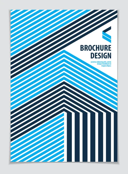 미래의 기하학적 템플릿 추상적 줄무늬가 기하학적 Layout Cover Placard Poster — 스톡 벡터