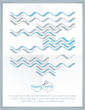 Teknolojik vektör duvar kağıdı reklam afişi olarak kullanmak için Modern geometrik kompozisyon soyut çizgilerle yapılmış