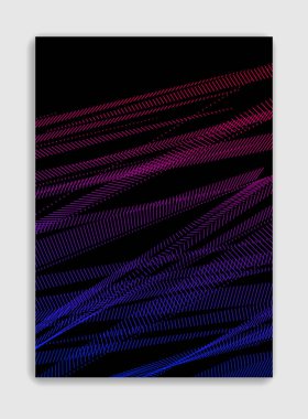 Özet satırları vektör minimal modern broşür tasarımı, kapak şablonu, geometrik noktalı gradyan