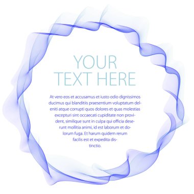 Düzgün doğrusal çerçeve daire, vektör arka sanatsal güzel plan kopya alanı için metin ile şeklin içinde akan