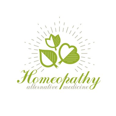 Yeşil yay bütünsel tıp, rehabilitasyon veya farmakolojide kullanılmak üzere vektör sembolü bırakır. Refah ve uyum sembolik amblem.