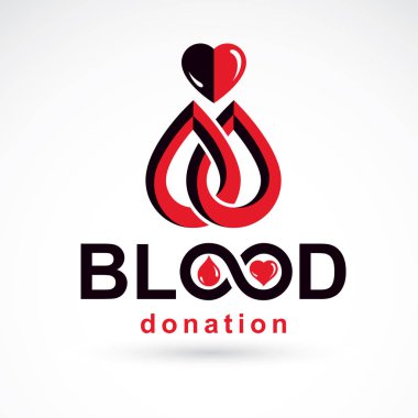 Hayır kuruluşları kullanmak için tıbbi Tema grafik logo