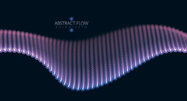 Parçacıklar, bulanık ışıklar arka plan dalga