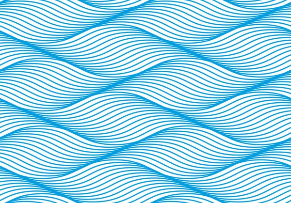 Κύματα Χωρίς Ραφή Πρότυπο Καμπύλη Τρέχει Νερό Γραμμές Αφηρημένο — Διανυσματικό Αρχείο