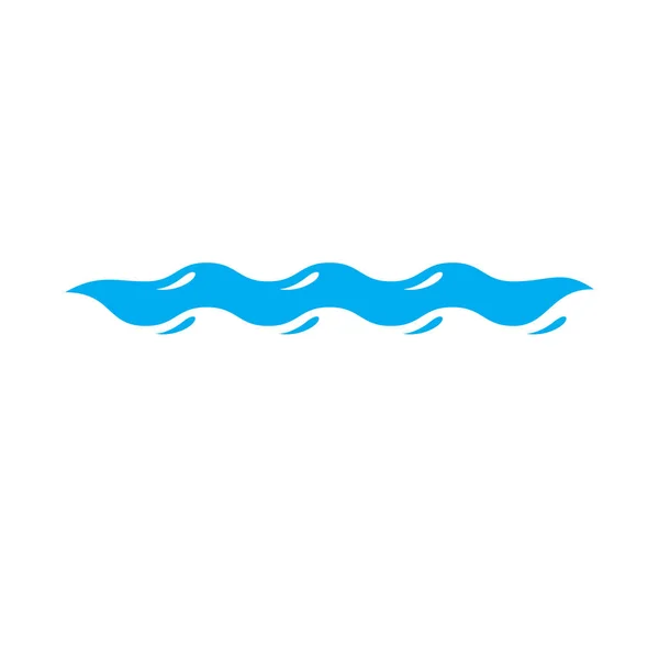 Ocean Freshness Theme Symbol Water Wave Illustration — Stock Vector