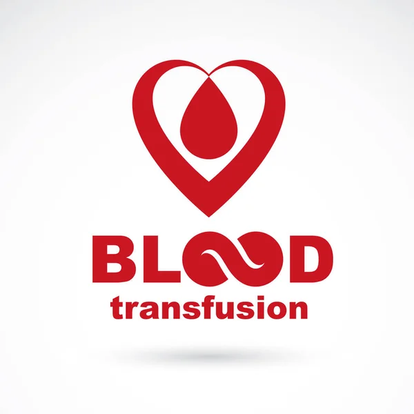 Medical Theme Graphic Logo Use Charitable Organizations — Stock Vector