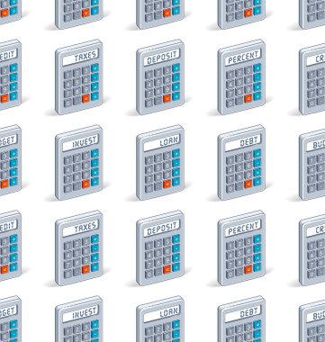 Hesap makineleri sorunsuz arka plan, vergi ve muhasebe Web sitesi için zemin vektör duvar kağıdı veya web sitesi arka plan.