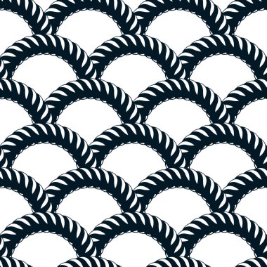 Kusursuz desenli ip dokuma vektörü, soyut illüstrasyon arka planı. Minimalist basit kablo sitili illüstrasyon. Kumaş, duvar kağıdı, ambalaj, ağ ve baskı için kullanılabilir.