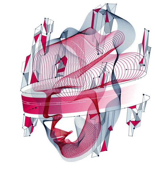 Tempo Evoluzione Tecnologica Anima Software Digitale Della Macchina Ritratto Vettoriale — Vettoriale Stock