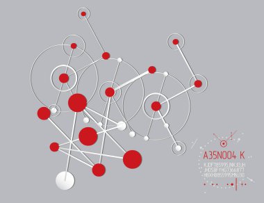 Teknolojik vektör duvar kağıdı çevrelerin ile Mühendislik ve