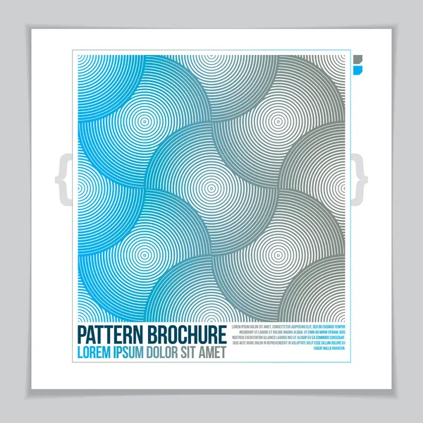 Broschüre Design-Vorlage minimalistisches Design. moderne geometrische Abstraktion — Stockvektor