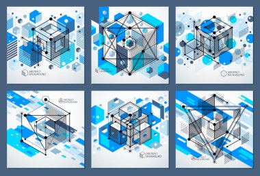 Geometrik elem çeşitli yaratıcı geometrik sanat