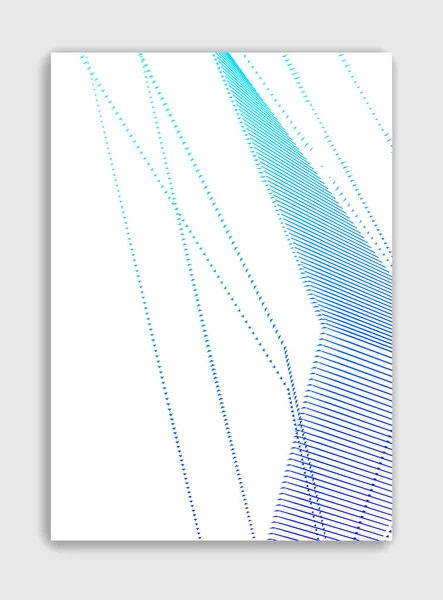 Art linéaire vecteur minimaliste tendance brochure design, couverture tem — Image vectorielle