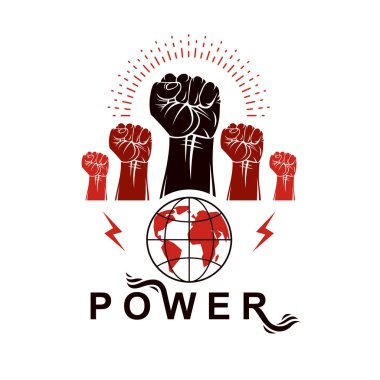 Flyer şablonu sıkışık yumruk rai kullanılarak oluşturulan pazarlama vektör